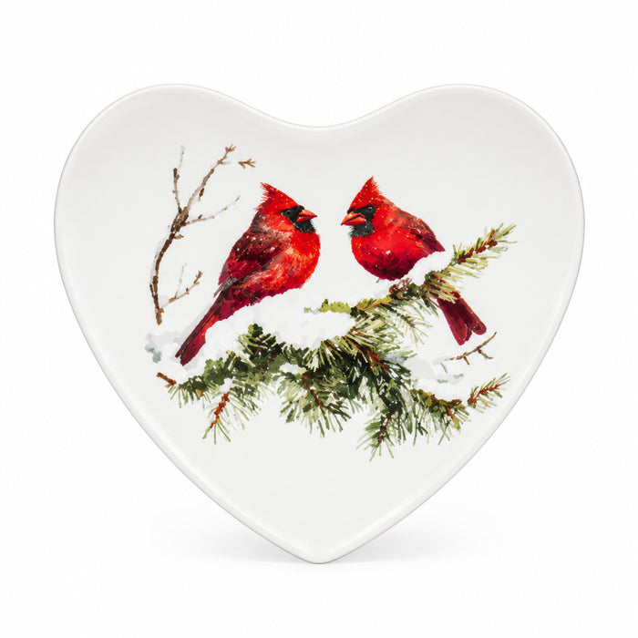 Ganz Winter Bird Chime Heart 24-piece set featuring heart-shaped seasonal chimes with winter bird designs.