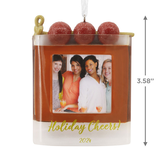 Hallmark : Holiday Cheers Cocktail 2024 Photo Frame Hallmark Ornament