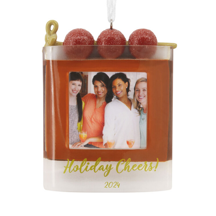 Hallmark : Holiday Cheers Cocktail 2024 Photo Frame Hallmark Ornament