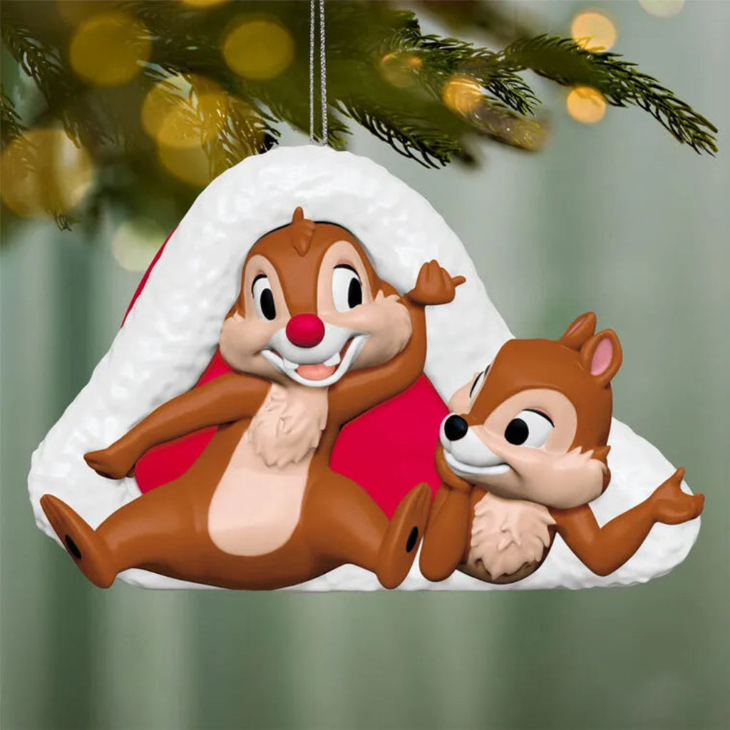 Cozy Little Christmas Disney Chip and Dale Ornament 2026