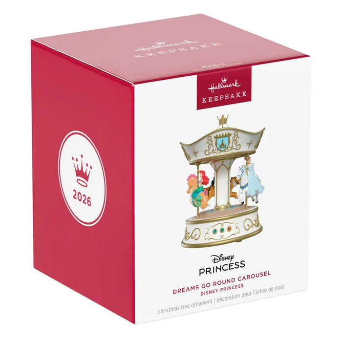 Hallmark : 2026 Keepsake Dreams Go Round Carousel Disney Princess (101)