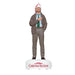 Front view of 2026 Clark Griswold ornament with green patterned tie and awestruck expression on snow base