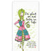 CJ Bella Co. I'm Glad We Met Later Flour Sack Towel with sentimental friendship message and kitchen décor design