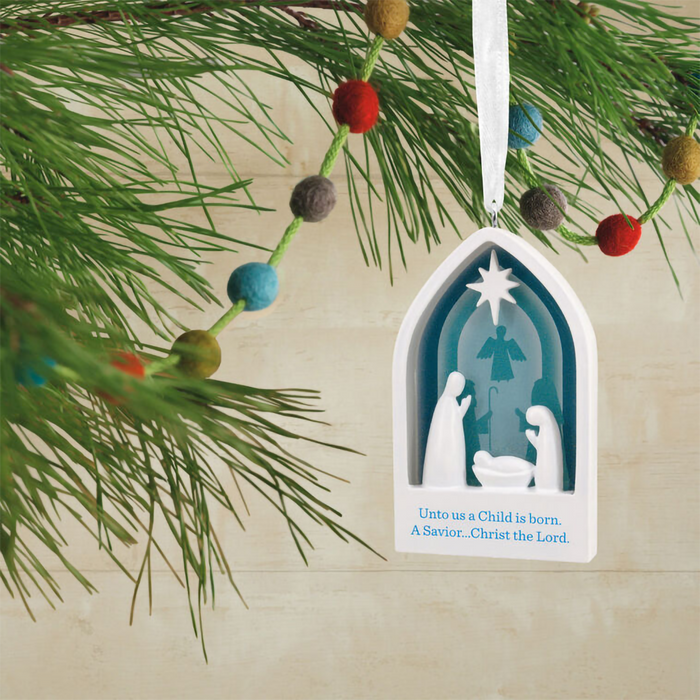 Hallmark : DaySpring Modern Nativity Hallmark Ornament