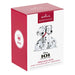 Hallmark Keepsake Christmas ornament packaging featuring Disney 101 Dalmatians on a white background