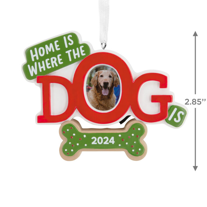 Hallmark : Home Is Where the Dog Is 2024 Photo Frame Hallmark Ornament