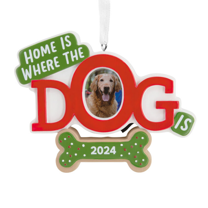 Hallmark : Home Is Where the Dog Is 2024 Photo Frame Hallmark Ornament