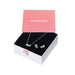 Pandora jewelry set with necklace and earrings in a box