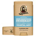 Dr. Squatch deodorant stick with coastal mist scent on a white background