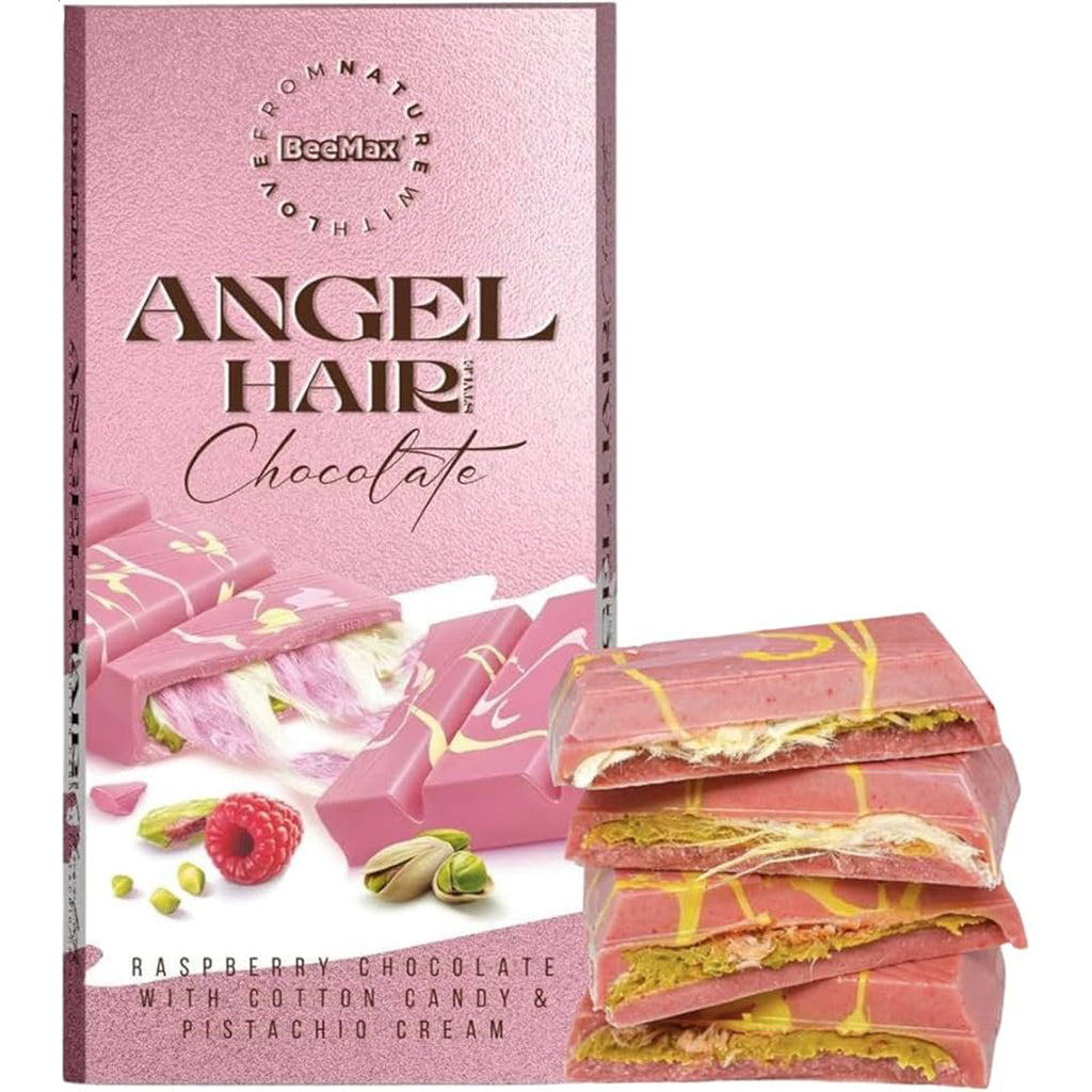 Dubai Chocolate : Raspberry Chocolate Angel Hair with Cotton Candy Pis ...