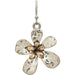 Rain Jewelry two-tone flower earrings featuring a playful floral design with contrasting metallic finishes.