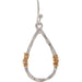 Rain Jewelry : Two Tone Wire Wrap Teardrop Earrings
