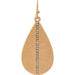 Rain Jewelry matte crystal stripe teardrop earrings with sparkling center detail