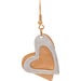Rain Jewelry two tone layered heart earrings featuring silver and gold-tone heart designs for elegant everyday and special occasion wear.