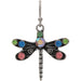 Rain Jewelry Silver Multicolor Crystal Dragonfly Earring featuring a polished silver dragonfly design adorned with vibrant multicolor crystals for a sparkling nature-inspired look.