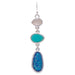 Rain Jewelry Silver Blue Mix Sea Drops Earring featuring a polished silver finish and vibrant blue enamel sea-drop accents for an elegant ocean-inspired look.