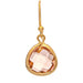 Rain Jewelry Gold Pink Tiny Color Drop Earrings featuring vibrant pink enamel drops, a polished gold-tone finish, and a lightweight elegant design for everyday wear.