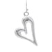 Rain Jewelry Silver Puff Open Heart Earring featuring a polished silver finish, elegant puffed open heart design, and hypoallergenic construction for comfortable everyday wear.