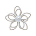 Rain Jewelry Pearl Center Wire Flower Post Earring featuring delicate wire flower petals, a classic pearl center, and an elegant lightweight post-back design.