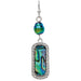 Rain Jewelry Silver Abalone Crystal Edge Bar Earring a modern, eye-catching design with iridescent coastal charm. Each earring features a sleek silver bar edged with shimmering abalone crystal detail.