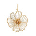Rain Jewelry Laser Cut 3D Flower Earrings featuring intricate laser-cut floral detailing, dimensional flower design, gold or silver finish, and lightweight all-day comfort.