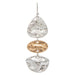 Rain Jewelry Two Tone Oval In Oval Spinner Earrings featuring a silver and gold two-tone finish with a kinetic spinning inner oval design, lightweight and elegant for everyday wear or special occasions.