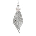  Rain Jewelry Silver Lifelike Leaf Faux Pearl Earring a delicate, nature-inspired design with cool, modern elegance. Each earring features a beautifully detailed silver leaf paired with a lustrous faux pearl accent.