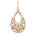 Rain Jewelry Gold Open Center Filigree Crystal Teardrop Earring and elevate your everyday style instantly.
