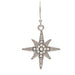 Rain Jewelry silver-tone North Star earrings featuring a celestial star design accented with sparkling crystals.
