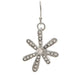 Rain Jewelry silver-tone crystal daisy drop earrings featuring a delicate floral design accented with sparkling crystals.