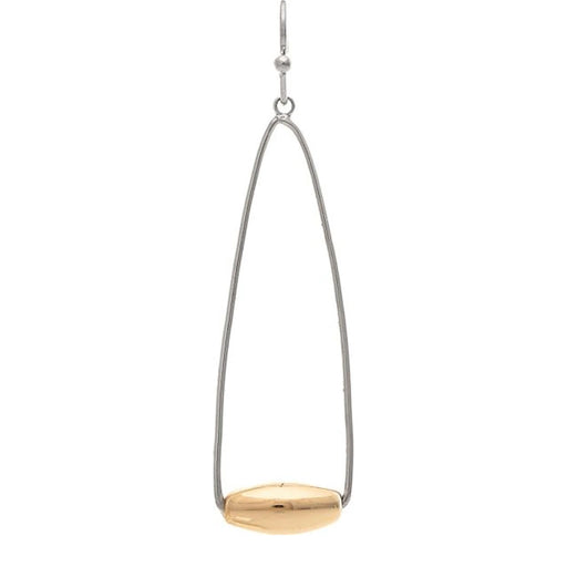 Rain Jewelry Two Tone Wire Frame Tube Bead Earring and add modern texture to your look.