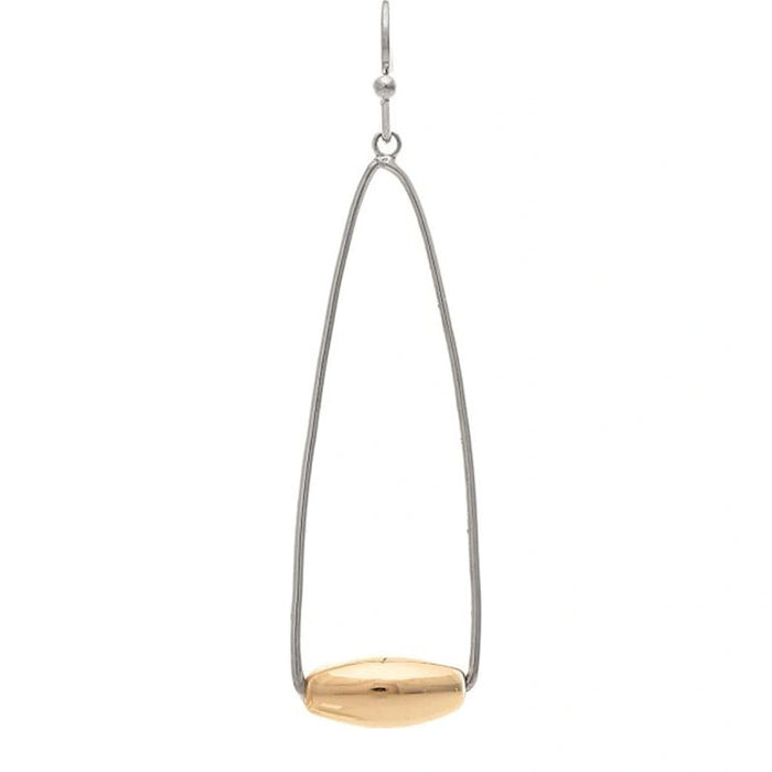 Rain Jewelry Two Tone Wire Frame Tube Bead Earring and add modern texture to your look.