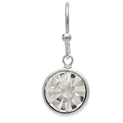 Rain Jewelry silver-tone crystal drop earrings featuring clear sparkling crystal accents and an elegant dangling design.