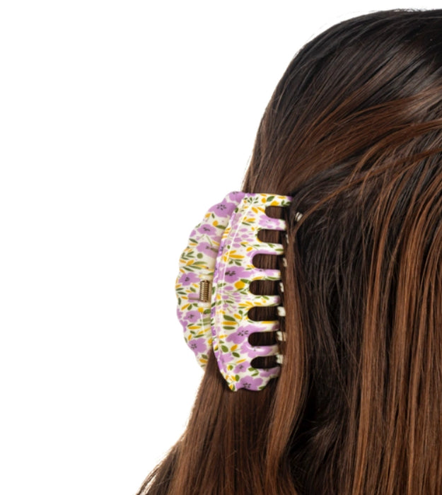 Ganz : Floral Hair Claw Clips in Canister 18-Piece Set
