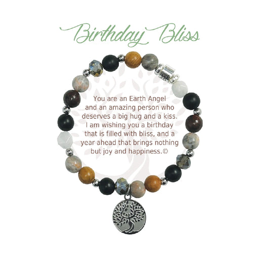 A delicate bracelet featuring charms symbolizing birthday blessings and good wishes, designed for celebratory occasions.