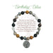 A delicate bracelet featuring charms symbolizing birthday blessings and good wishes, designed for celebratory occasions.