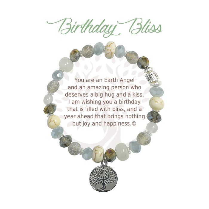 A beautifully crafted bracelet adorned with charms representing birthday blessings, perfect for gifting on special occasions.
