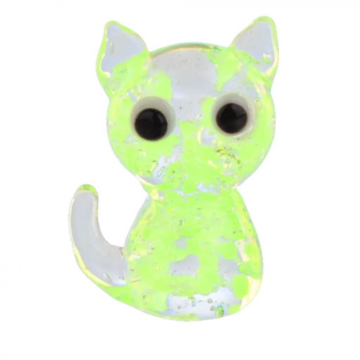 This charming, pocket-sized token features a sweet, stylized cat design that glows softly in the dark, adding a touch of whimsy and warmth to your everyday carry.