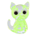 This charming, pocket-sized token features a sweet, stylized cat design that glows softly in the dark, adding a touch of whimsy and warmth to your everyday carry.