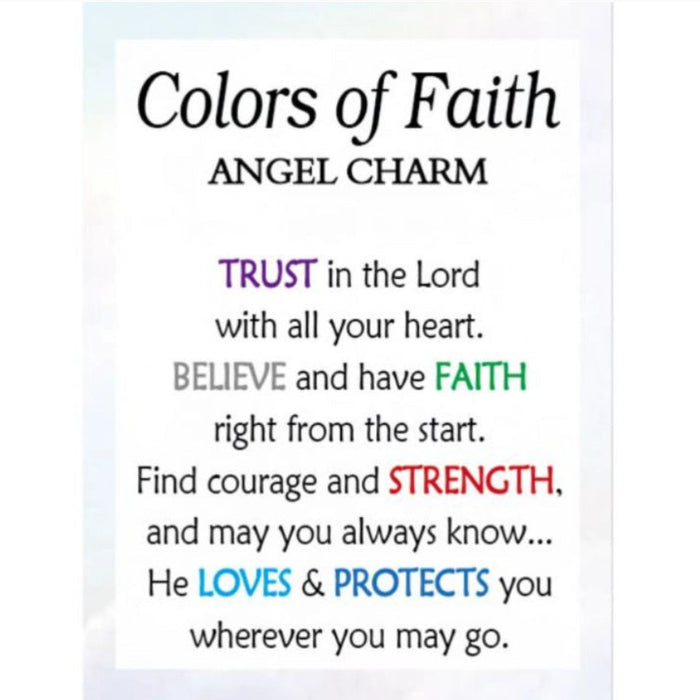 Express your faith with the Ganz Colors of Faith Charm in Dark Blue.