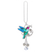 hummingbird lovers keychain charm 