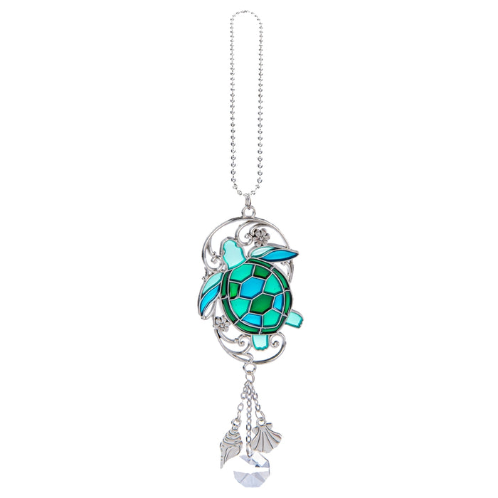 beautiful sea turtle car charm