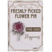 Brighten any look with the Ganz Pink Rose Flower Pin.