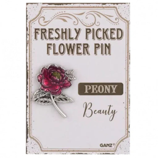 Make a lush, romantic statement with the Ganz Peony Flower Pin.