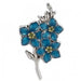  Share a meaningful message of remembrance with the Ganz Forget Me Not Flower Pin. 