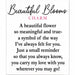  Carry a gentle reminder of beauty, purity, and new beginnings with the Ganz Beautiful White Flowers Bloom Pocket Token. 