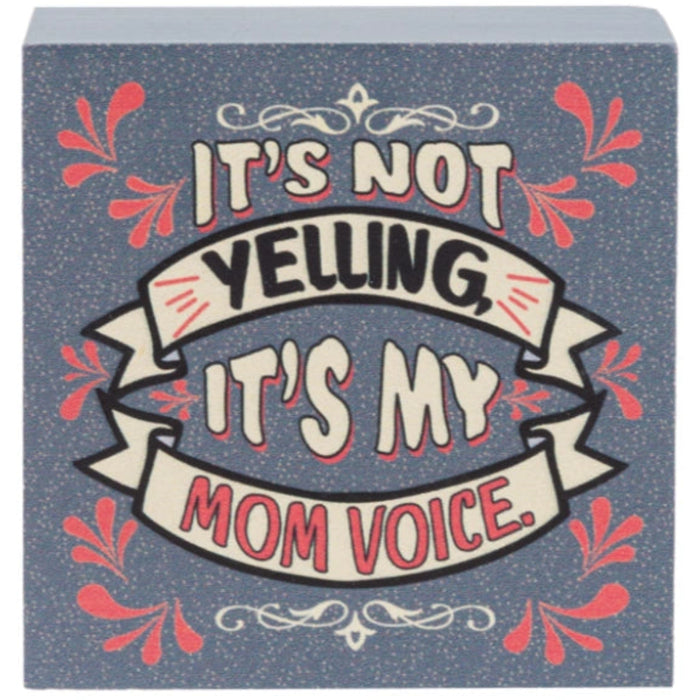 This Ganz Humor Helps Mom Block Talk 24-Piece Set brings a cheerful touch of humor to any mom’s space.