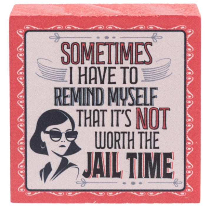 This Ganz Humor Helps Mom Block Talk 24-Piece Set brings a cheerful touch of humor to any mom’s space.