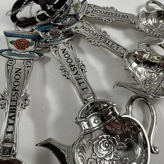Ganz Mother's Day Brunch silver measuring spoons set with an elegant silver-tone finish for cooking, baking, and Mother's Day gifting.