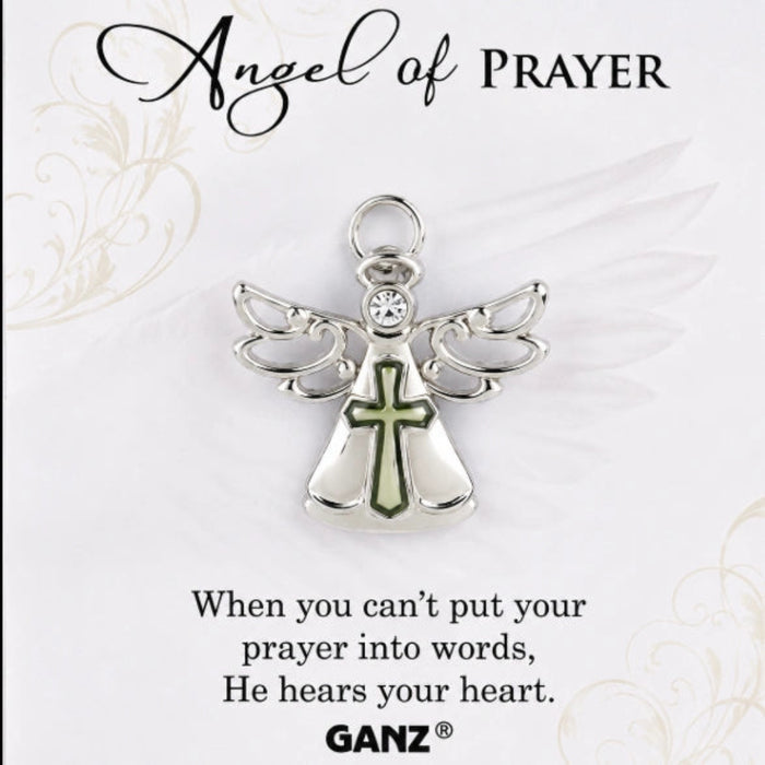 This Ganz Angel of Prayer Pin carries a beautiful symbol of faith, hope, and devotion with you every day.